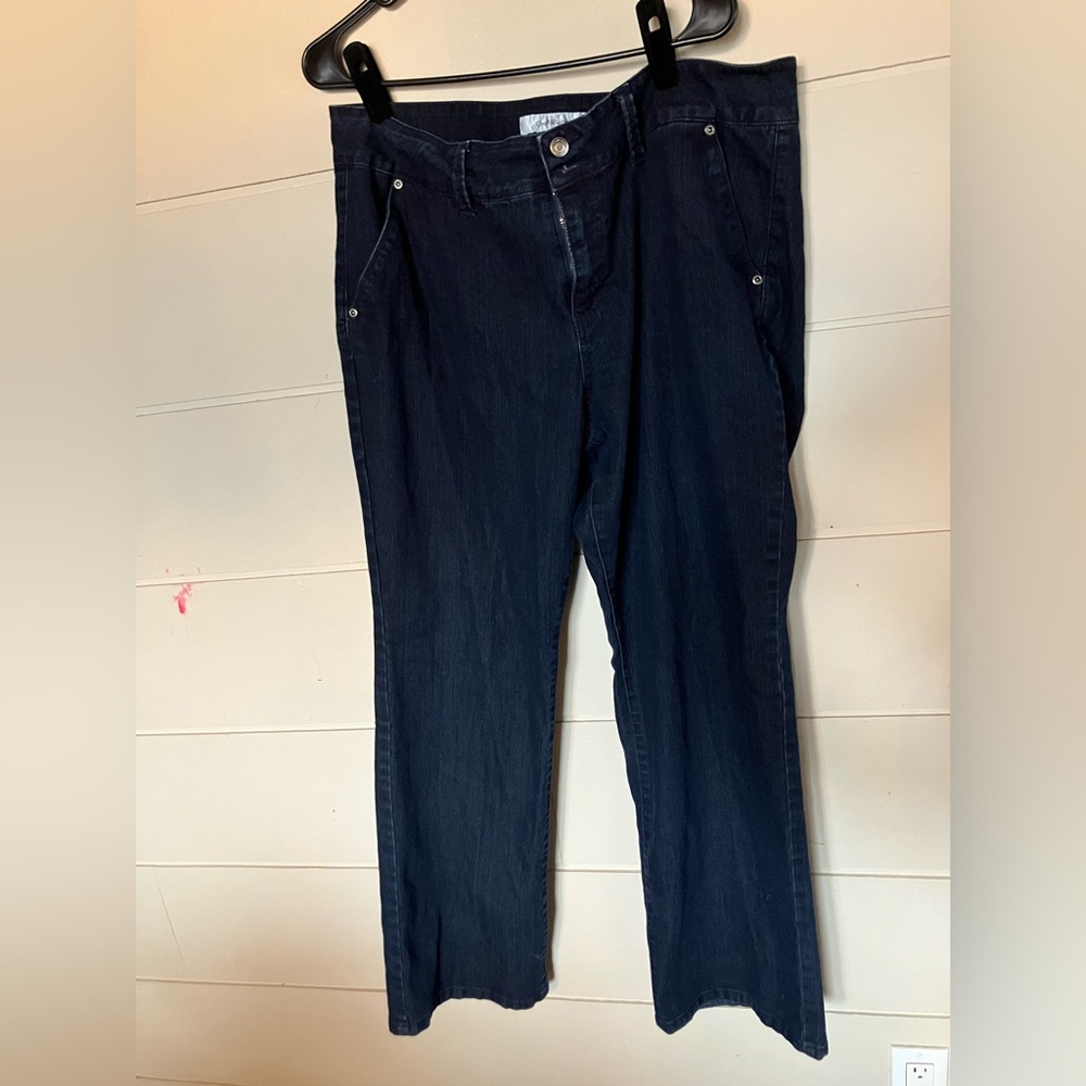 Croft & Barrow Dark Blue Straight Leg Jeans